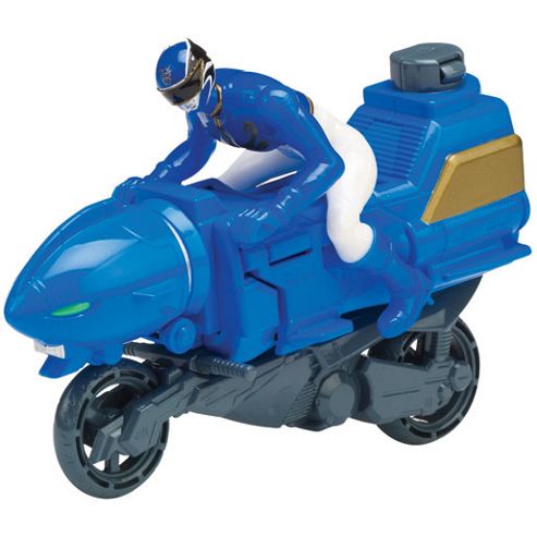 Image of Power Rangers Megaforce Zord Cycle With Blue Ranger