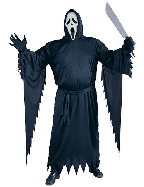 Image of Adult Halloween Scream Stalker Costume (plus Size)