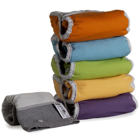 Image of Close Pop-in V2 Minkee Brights 5 Washable Nappies - Little Box