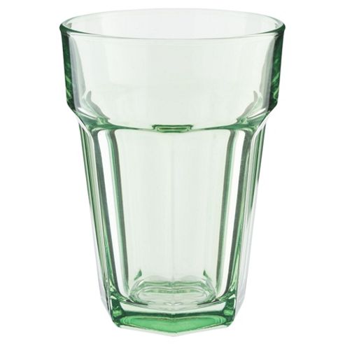 Image of Tesco Single Soda Glass, Pastel Green
