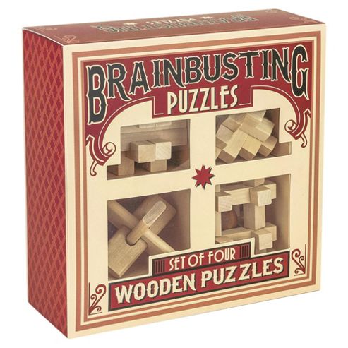 Image of Wooden Puzzle Set Of 4