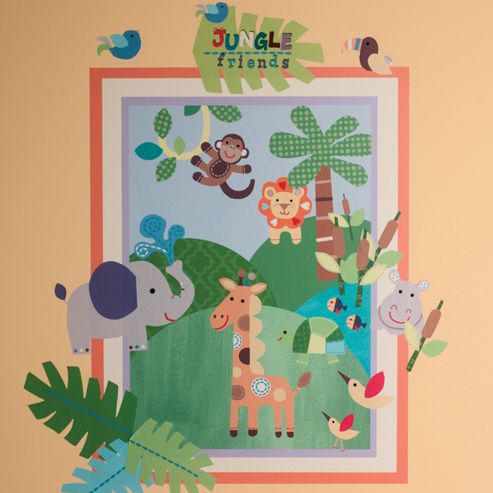 Image of Jungle Friends Children's Wall Stickers