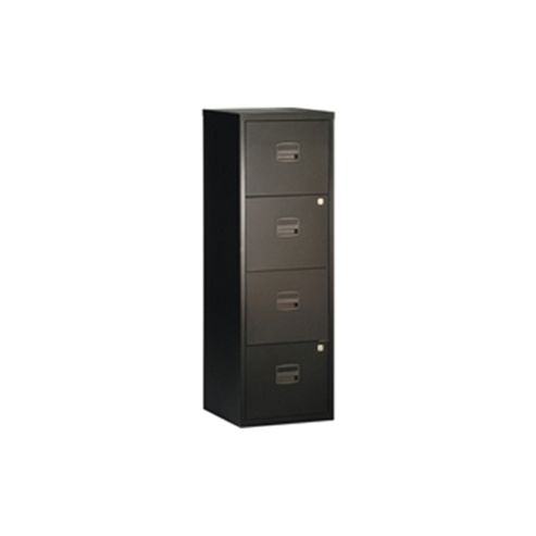 Image of Bisley A4 Personal Filer 4-drawer Black By31003