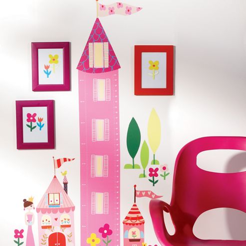 Image of Princess Height Chart Wall Sticker