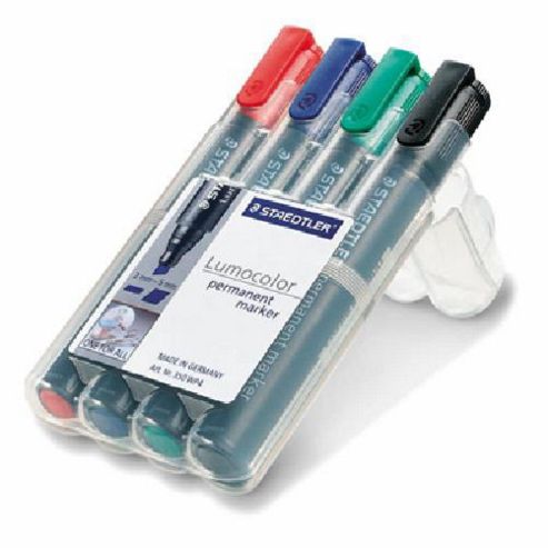 Image of Staedtler Lumocolor Permanent Marker 4 Pack