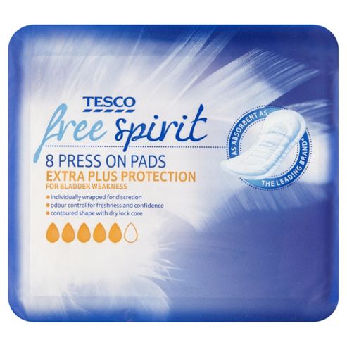 Image of Tesco Free Spirit Pads Extra Plus - 8 Pack