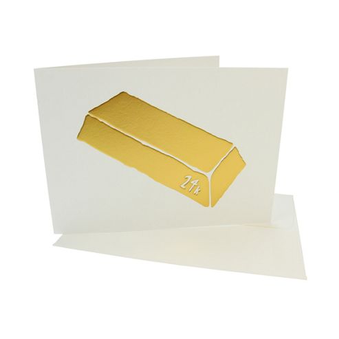 Image of Yellow Owl Workshop Card - 24k