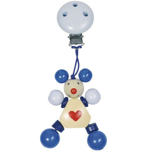 Image of Heimess 763560 Wooden Clip On (blue Mouse)