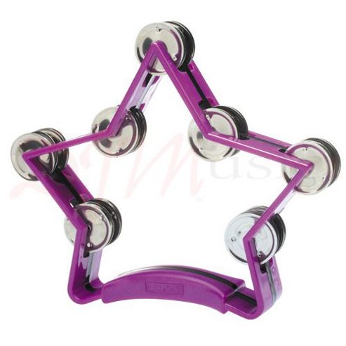 Image of Stagg Purple Star-shaped Tambourine