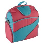 SitNSee - Stadium Booster Seat/Back Pack - Turquoise Blue/Bright Pink