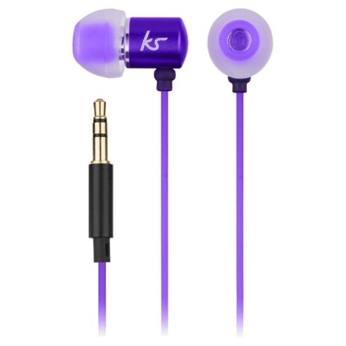 Image of Kitsound Ace In-ear Headphones With Mic , Purple