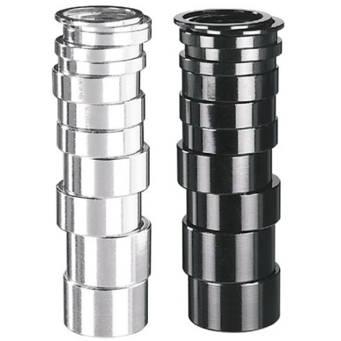 Image of 1 1/8' Alloy Spacers - 15mm Black