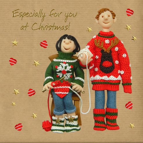 Image of Holy Mackerel Greeting Card - Christmas Card - Especially For You At Christmas