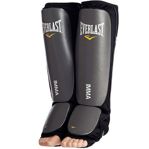 Image of Everlast Mma Shin Guards Slip-on - Grey