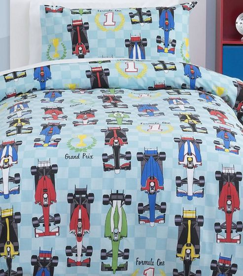 Image of Formula 1 Race Car Single Duvet