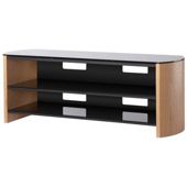 Light Oak Real Wood Veneer TV Stand for screens up to 60 inch