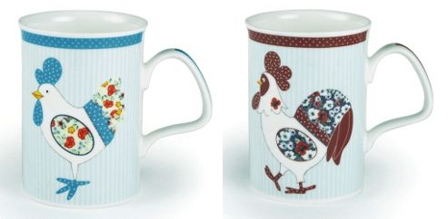 Image of Roy Kirkham Country Kitchen Design Mugs, Set Of 2
