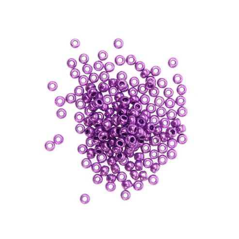 Image of Czech Seed Bead 8/0 Metallic Purple