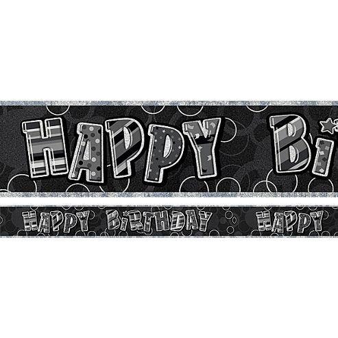 Image of Dazzling Effects Happy Birthday Banner (each)