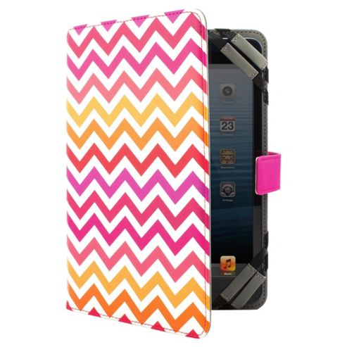 Image of Tesco Universal Tablet Case 7 To 8"(for Kindle Fire/hd, Ipad Mini, Samsung Tab) - Multi Chevron