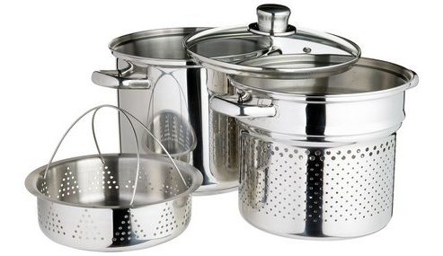 Image of Kitchen Craft Stainless Steel Pasta Pot