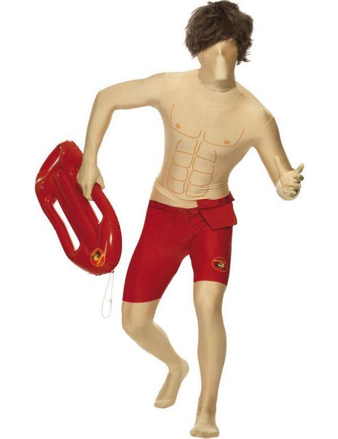 Image of Baywatch Second Skin Costume Large