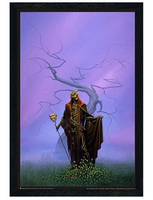 Image of Michael Whelan Black Wooden Framed Destroying Angel Poster