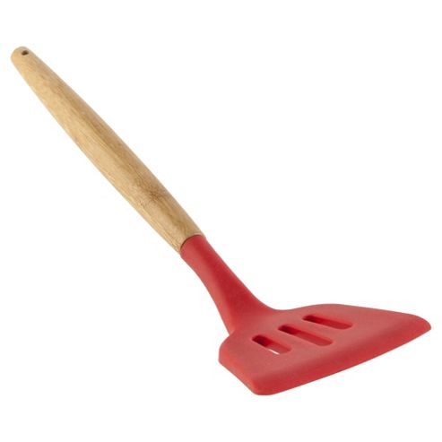 Image of Tesco Bamboo And Silicone Slotted Turner, Small