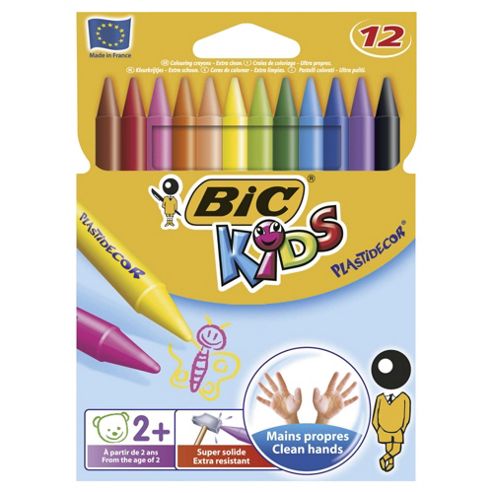 Image of Bic Kids Plastidecor Crayons, 12 Pack