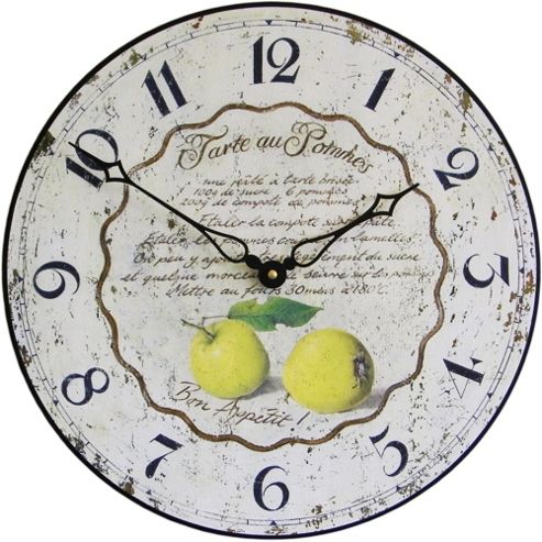 Image of Roger Lascelles Clocks Tarte Au Pommes Wall Clock