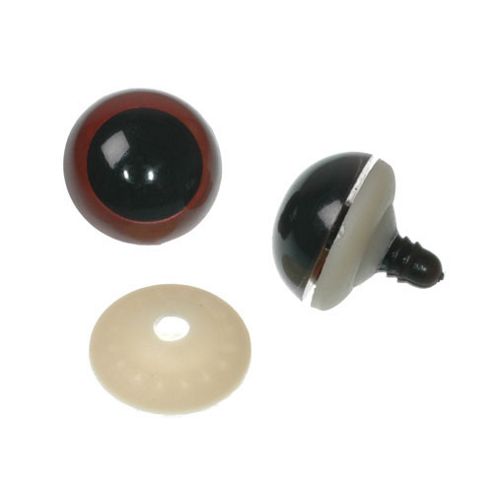 Image of Safety Eyes 20mm Brown 10 Pr