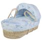 Clair de lune Ahoy Palm Moses Basket, Blue