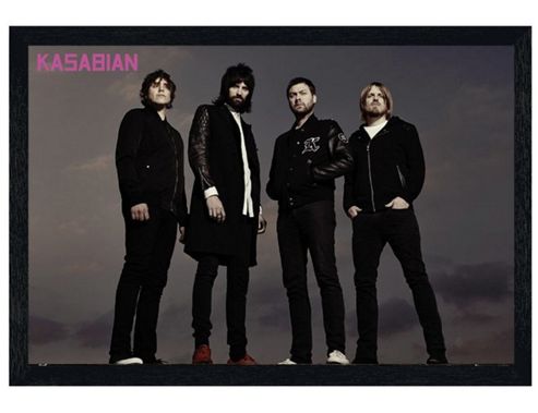 Image of Black Wooden Framed Kasabian Eez-eh Poster