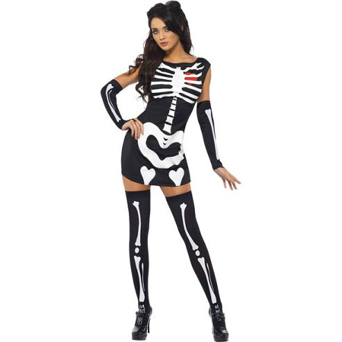 Image of Sexy Skeleton - Adult Costume Size: 6-8
