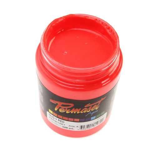 Image of Permaset Aqua 300ml Glow Red