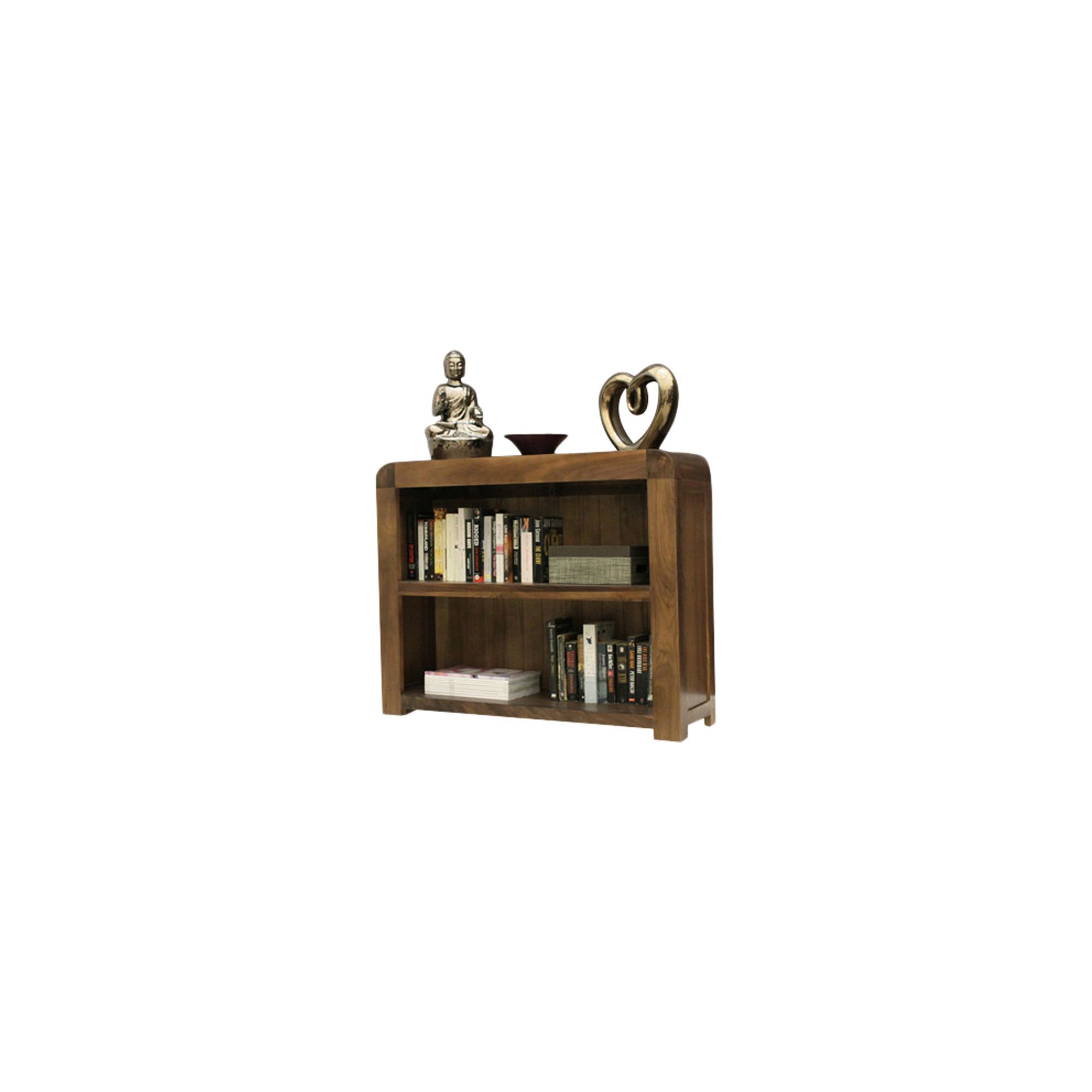 Baumhaus Shiro Low Bookcase in Walnut at Tesco Direct