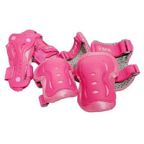 Image of Sfr Essential Knee, Wrist And Elbow Triple Pad Set - Pink Small