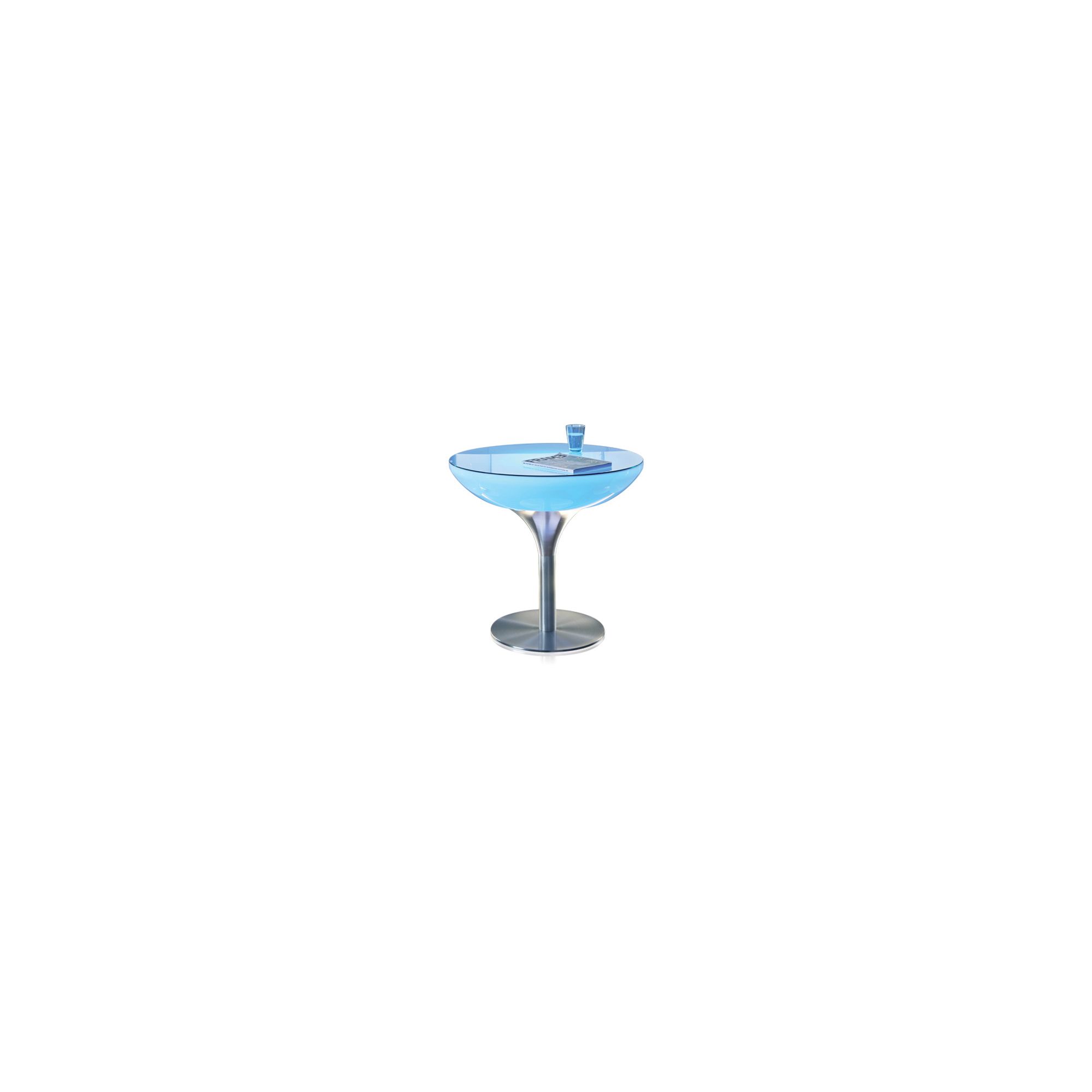 Moree Lounge Pro Table with Glass Top - 75cm at Tesco Direct