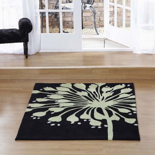 Image of Ultimate Rug Co Aspire Amur Black Modern Rug - 150 Cm X 240 Cm (4 Ft 11 In X 7 Ft 10.5 In)