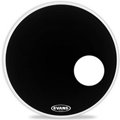 Image of Evans Eq3 Resonant Black Bass Drum Head - 22 Inch