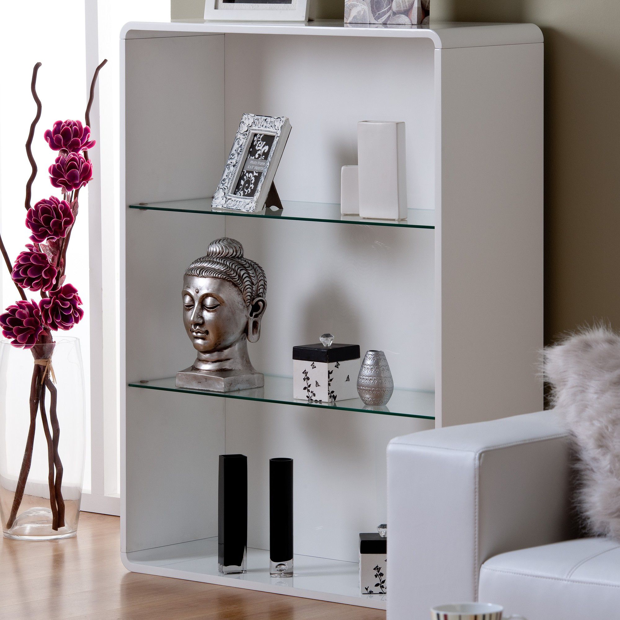 World Furniture Toscana Bookcase - White at Tesco Direct