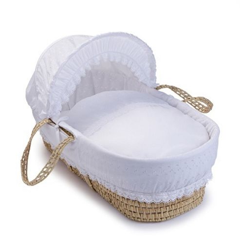 Image of Clair De Lune Palm Moses Basket (vintage)