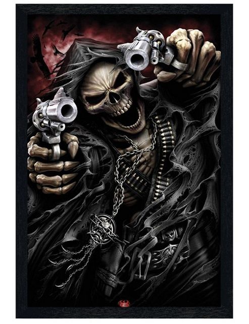 Image of Spiral Black Wooden Framed Assassin Poster