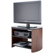 Walnut Real Wood TV Stand for screens up to 37 inch