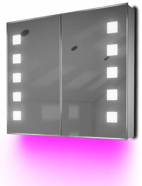 Image of Ambient Demist Bathroom Cabinet With Sensor & Internal Shaver Socket K81p
