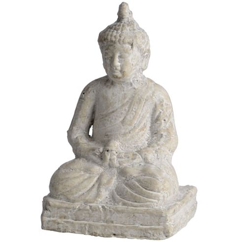 Image of Buddha - Zen Decorative Ornament - Aged Cream