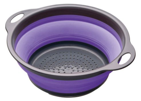 Image of Colourworks Collapsible Colander 24cm Purple