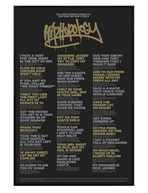 Image of A Gentle Guide Gloss Black Framed Hiphopology Poster