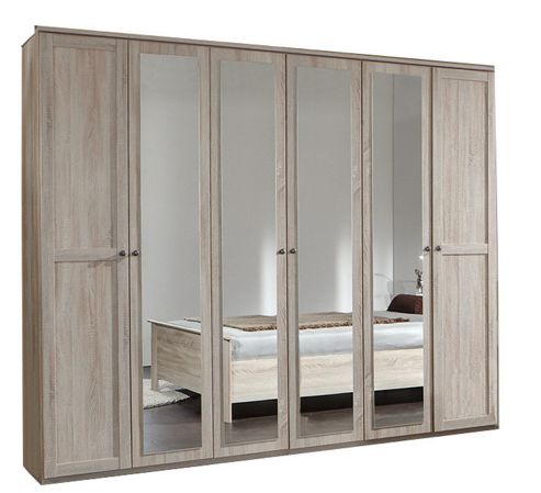 Image of All Home Chalet 6 Door 4 Mirror Wardrobe