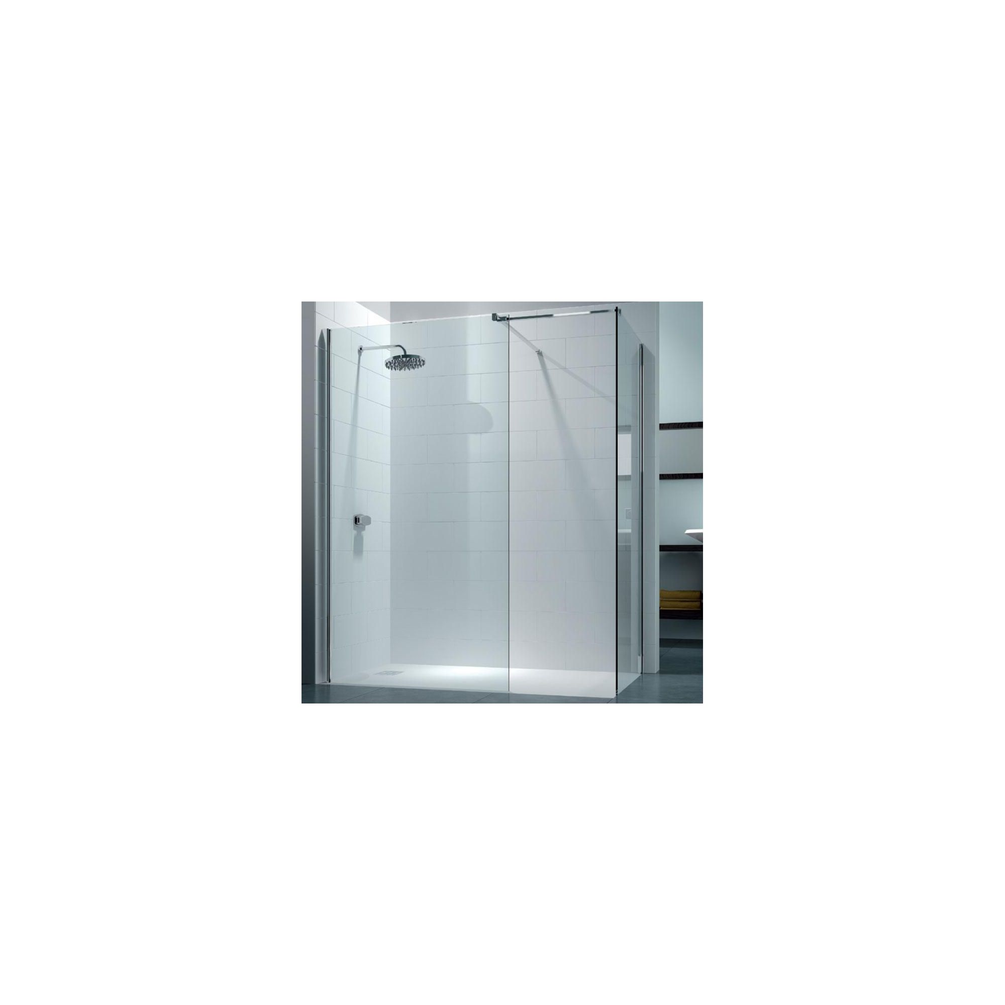 Merlyn Series 8 Walk-In Shower Enclosure, 1600mm x 800mm, 8mm Glass, excluding Tray at Tesco Direct